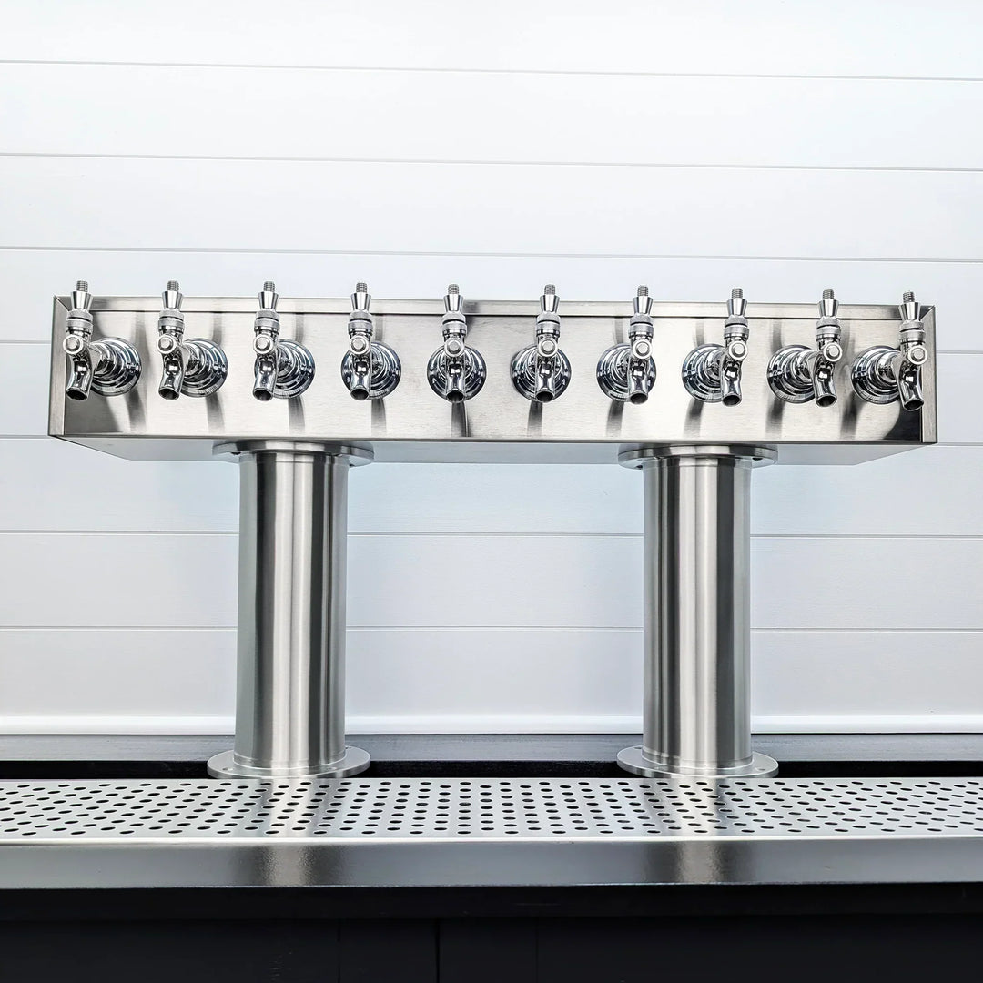 4" Double Pedestal Beer Tower