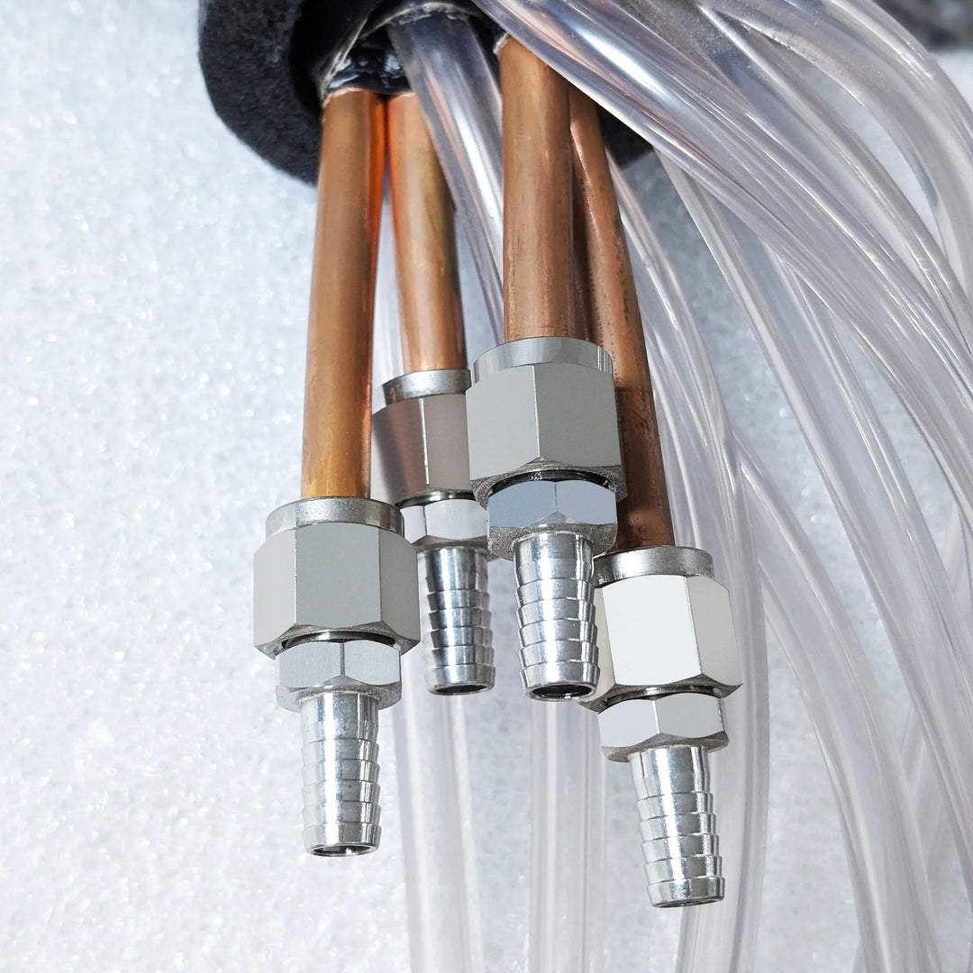 Glycol chilled lines keep beer cold 