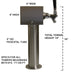 3" Pedestal Beer Tower Dispenser Specifications