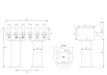 Technical Specs for a 4" Dual Pedestal Beer Tower