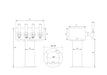 Technical specs for a 4" Pedestal  Beer Tower