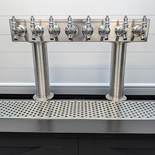 8 Faucet Stainless Beer Tower