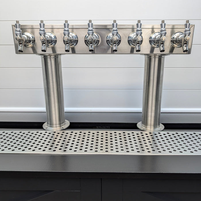 8 Faucet Stainless Beer Tower