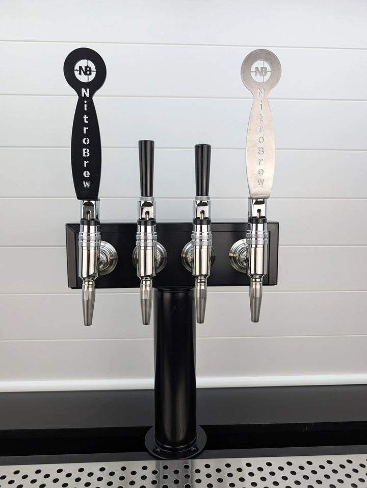Black NitroBrew 4 Faucet Tower