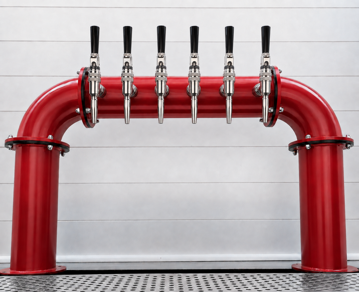 Pipe Draft Beer Tower U Style | Stainless Steel
