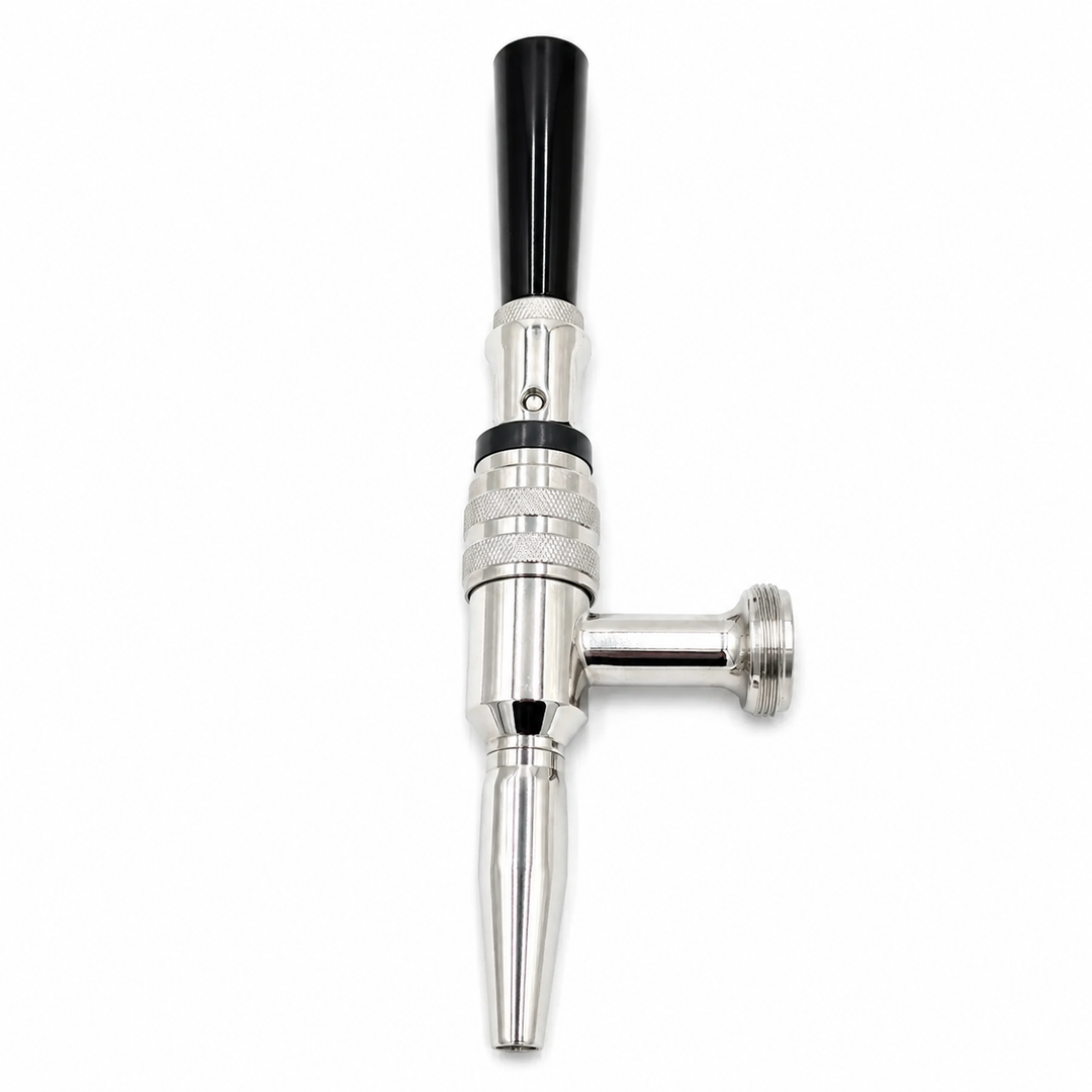 QDS stainless steel nitro and stout beer faucet, front view
