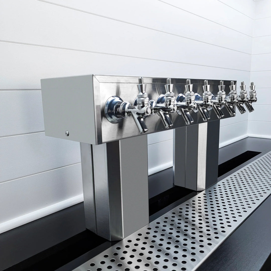 Stainless Steel Octagon Beer Tower - Commercial Draft System
