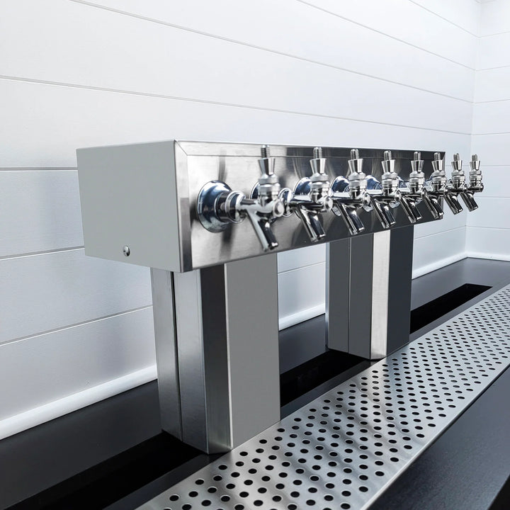 Stainless Steel Octagon Beer Tower - Commercial Draft System