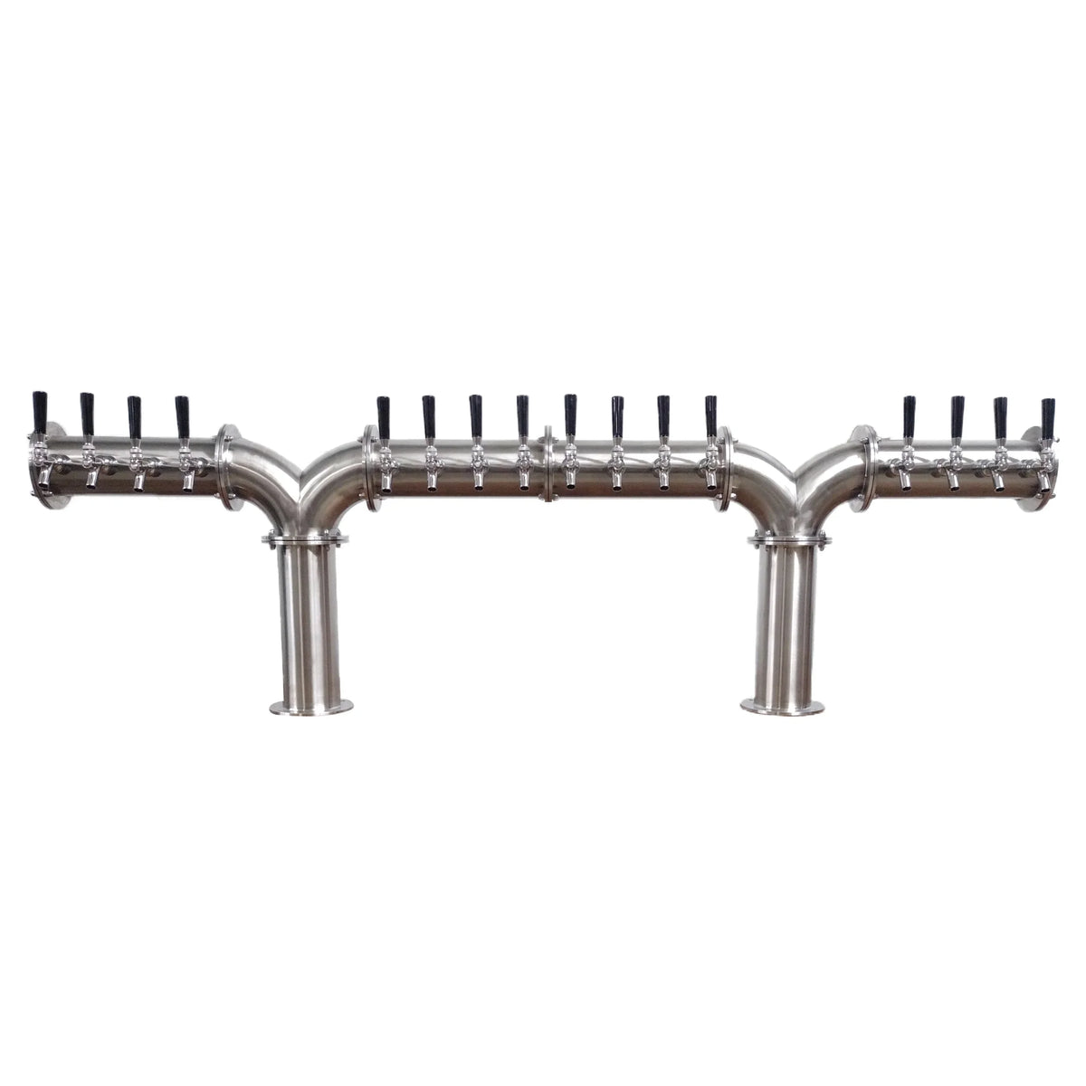 4-Inch Pipe Beer Tower -12+ Faucet Multi Pedestal Stainless Tower ...