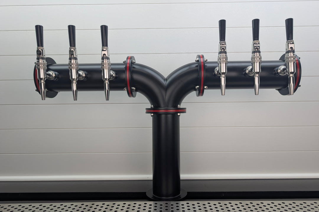 Accent color for black pipe beer tower