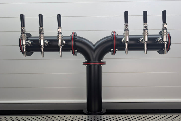 Accent color for black pipe beer tower