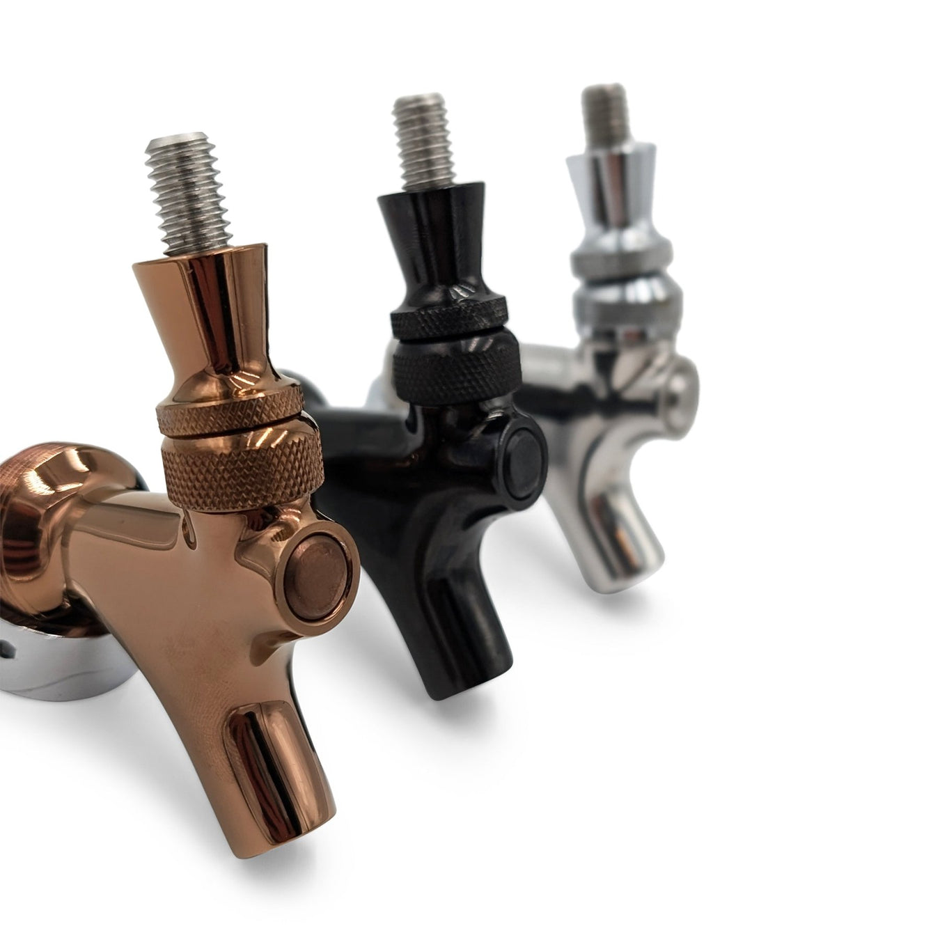 QDS Black copper stainless beer faucets