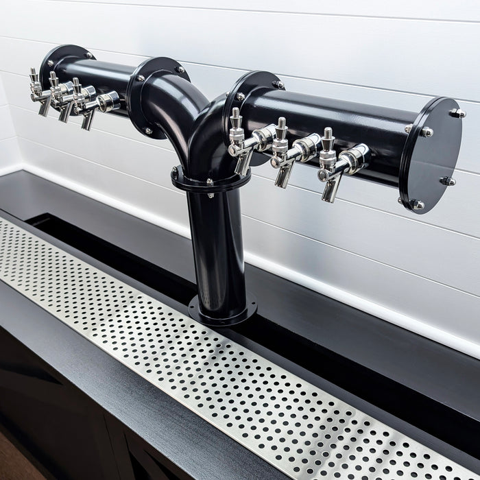 RT Black Pipe Beer Tower Dispenser