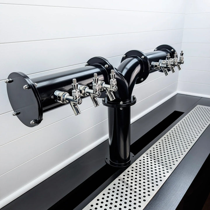 Side Black Pipe Tower